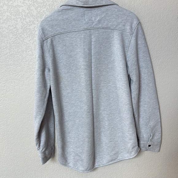 St Johns Bay Men’s Casual Button Down Terry Cloth Gray size Medium - Picture 6 of 8